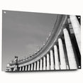Acrylic print of the Vatican scenery in muted earth tones, ideal for dining room art.