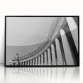 Large abstract wall art depicting the Vatican scenery in muted earth tones on a framed acrylic.