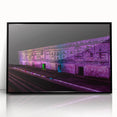 Large abstract wall art featuring a Yucatan scenery in muted earth tones, framed in black acrylic.