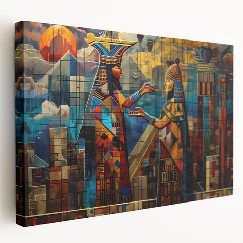 Large canvas print depicting a vibrant Middle Eastern landscape, ideal for kitchen wall art.