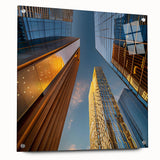 Acrylic glass print of a Saudi Arabian landscape, featuring earth tones and subtle green, ideal for dining room decor.