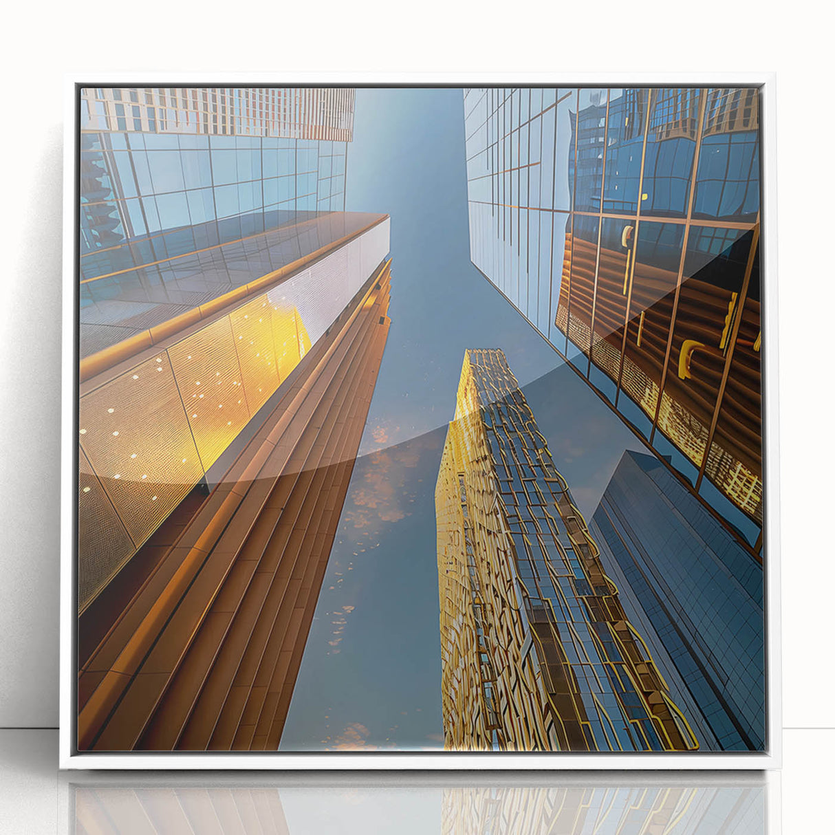 Acrylic print of a minimalist Saudi Arabian landscape in muted earth tones, ideal for modern art wall decor.