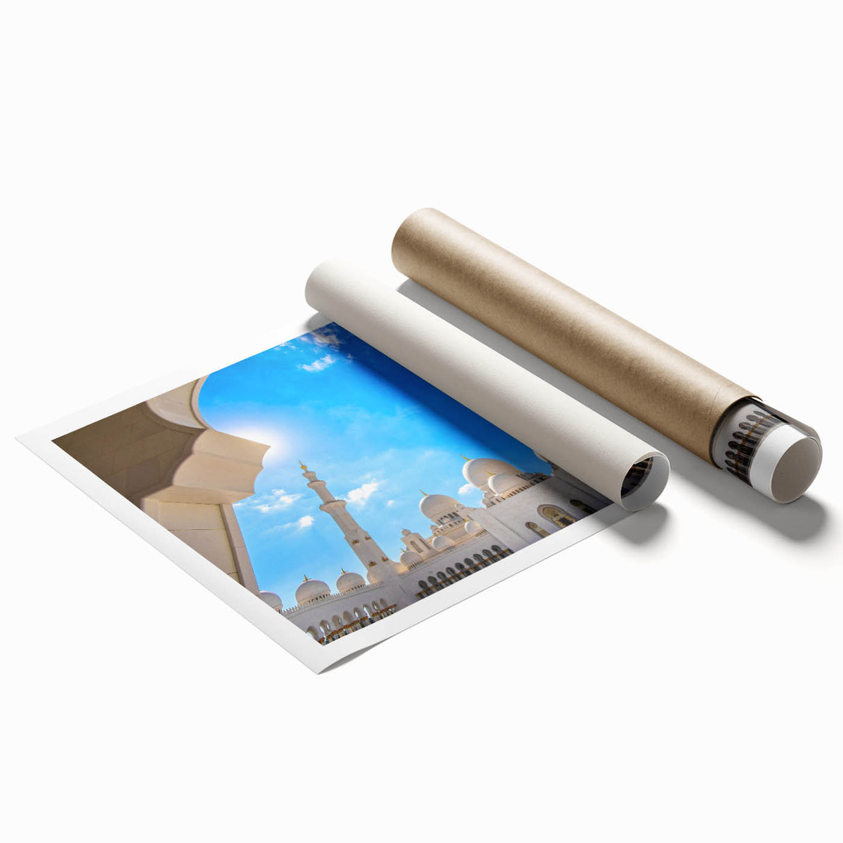 Extra large rolled print featuring a detailed floral art design, ideal for classy bathroom or large living room wall decor.