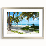 Textured abstract art print of a Colombian landscape in muted earth tones on a framed canvas, suitable for bedroom decor.