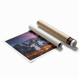 Extra large rolled print of Aspen trees in autumn hues, ideal for classy bathroom or large living room wall art.