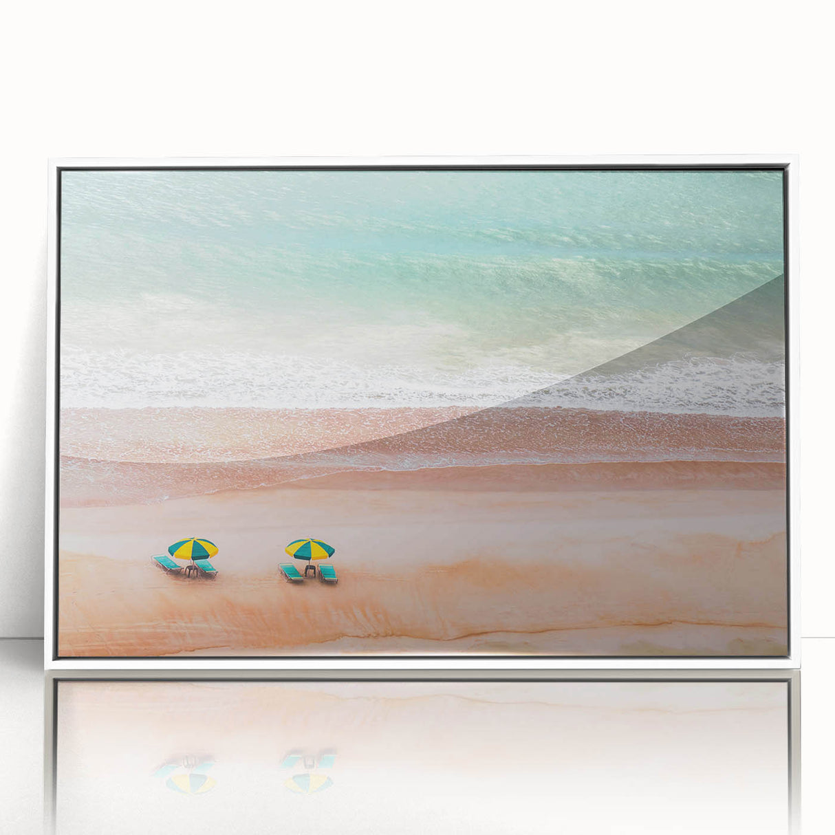 Acrylic print of Daytona scenery in art deco style with soft pastel shades, ideal for nursery wall art.