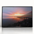 Large abstract wall art depicting a Delaware scenery in muted earth tones on a framed acrylic.