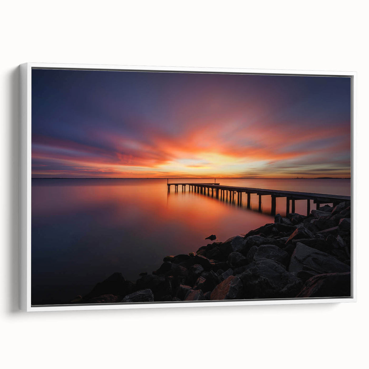 Vintage poster art of Delaware scenery on extra-large framed canvas with colorful accents, ideal for living room decor.
