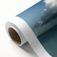 Art Deco poster of Florida Keys scenery in pastel hues on rolled canvas, ideal for nursery wall art.