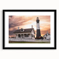 Extra large, colorful abstract art print of Savannah scenery on textured canvas, framed in black.