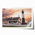 Rolled print of Savannah landscape with floral elements in soft green and pink tones, ideal for art wall dining room.