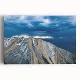Black and white stretched canvas of Idaho scenery, ideal for kitchen wall art.