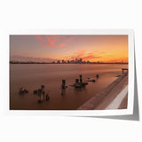 Extra large rolled print of Louisiana scenery with vibrant floral elements, ideal for art wall dining room or bathroom.