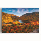 Black and white photo of New Hampshire landscape on large stretched canvas, suitable for kitchen wall art.