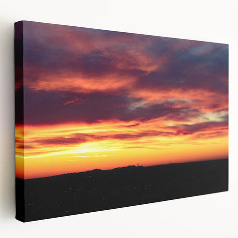 Charlotte, North Carolina skyline on large stretched canvas with muted urban colors, suitable for kitchen wall art.