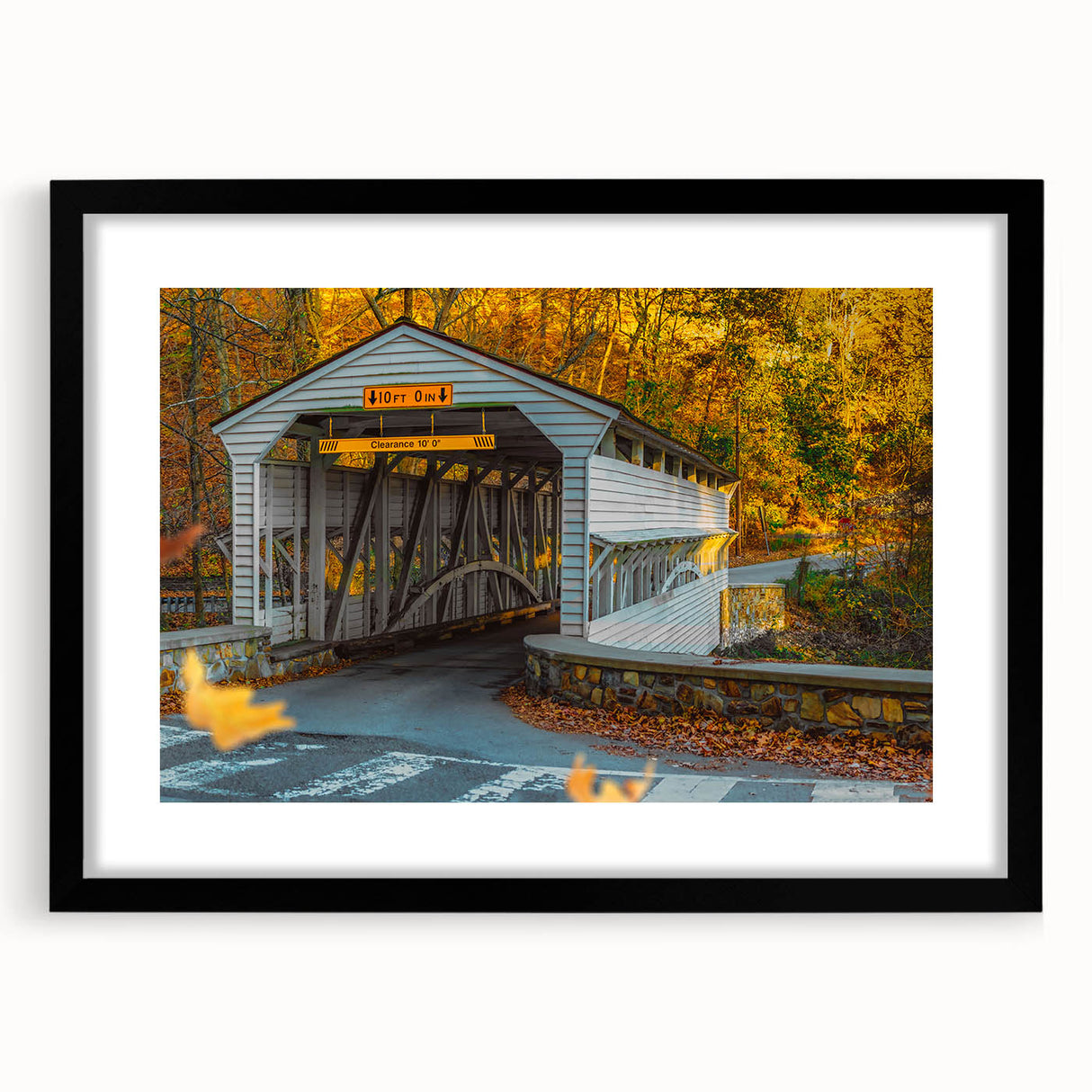 Extra large, textured abstract art print of colorful, swirling patterns on a framed black canvas.