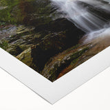 Art deco poster of Virginia scenery on rolled canvas with muted earth tones, ideal for dining room wall art.