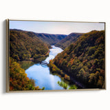 Black and white landscape art painting of West Virginia on framed canvas, ideal for bedroom wall decor.