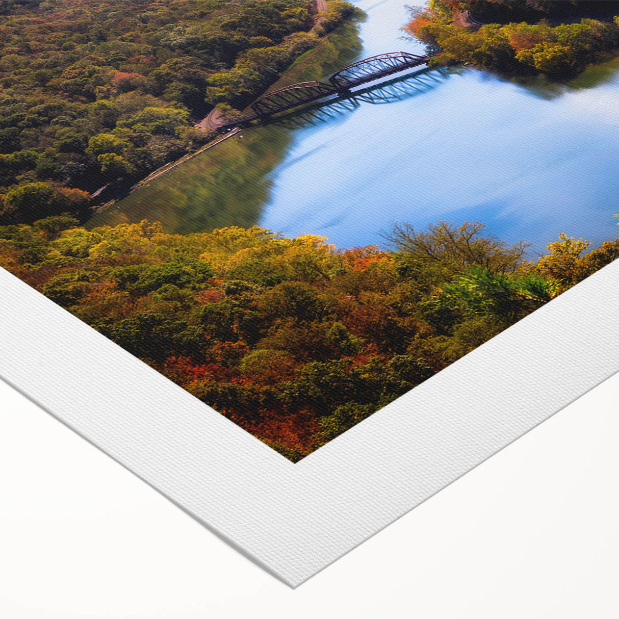Art deco poster of West Virginia scenery in pastel shades on rolled canvas, suitable for dining room wall art.