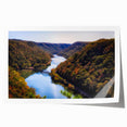 Rolled print of a West Virginia landscape featuring muted earth tones, ideal for art wall dining room.