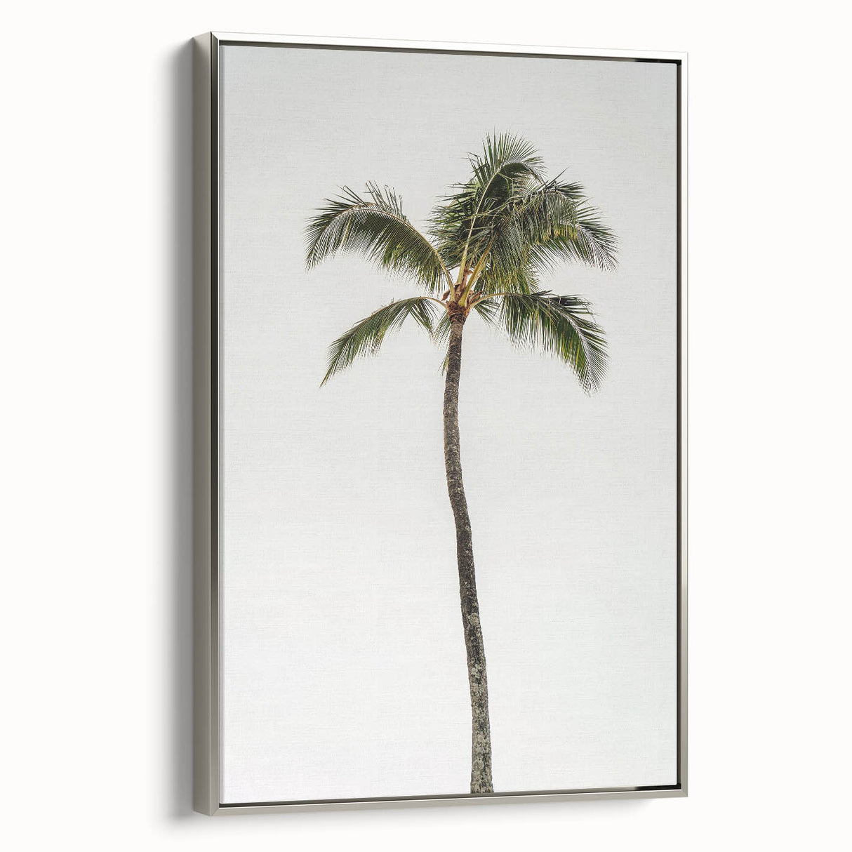 Landscape art painting on framed canvas featuring a vintage poster design with vibrant colors against a black background.