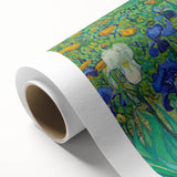 Art deco style poster depicting a vibrant cityscape on rolled canvas, ideal for nursery wall art or dining room decor.