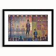 Circus Sideshow by Seurat: Vibrant Pointillist Impressionist Wall Art