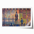 Circus Sideshow by Seurat: Vibrant Pointillist Impressionist Wall Art
