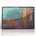 Bold Tribal Scene - Modern Wall Art Inspired by Polynesian Landscape