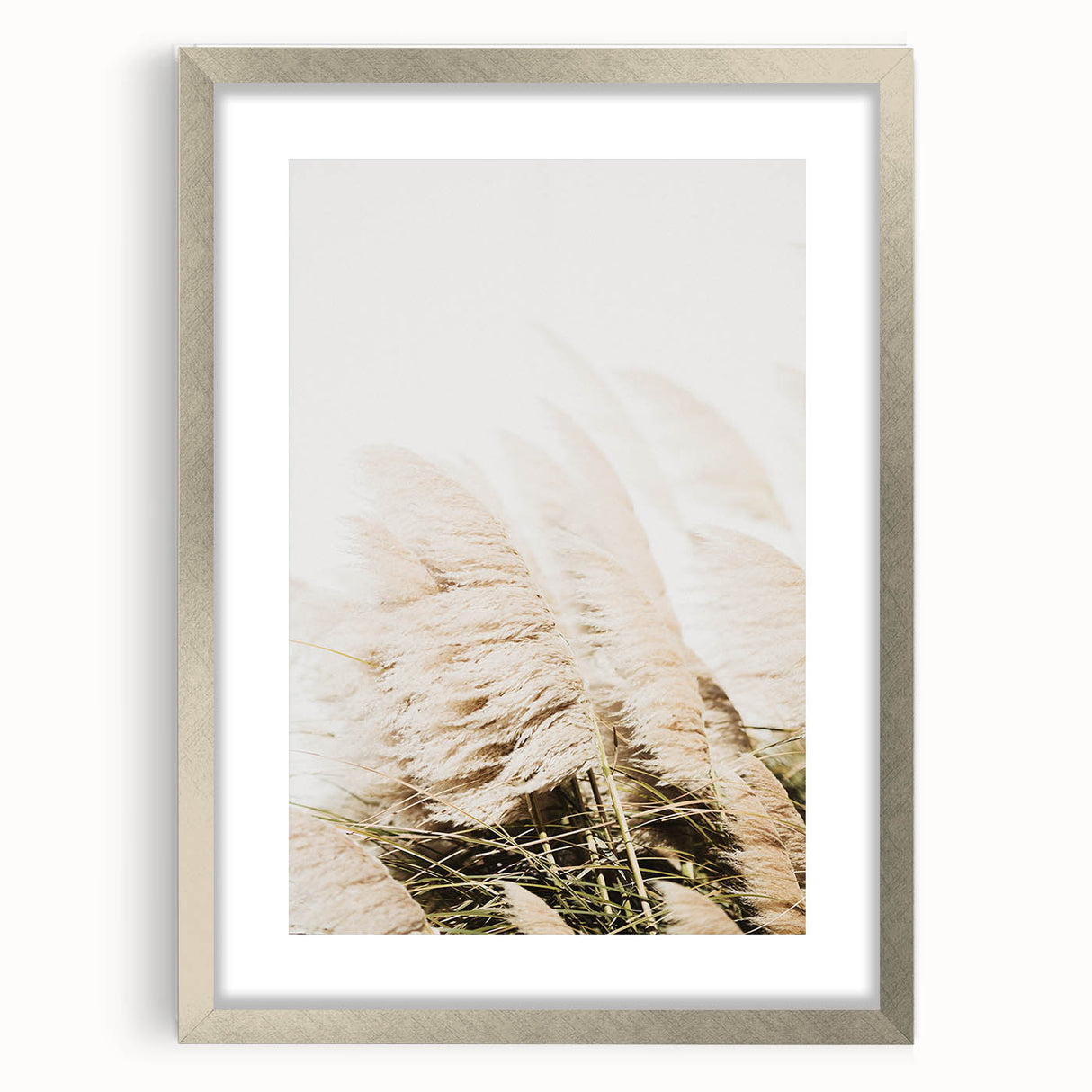 Textured abstract art print in vibrant orange and yellow hues on a framed silver canvas, suitable for bedroom decor.