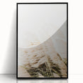 Large abstract wall art featuring mid-century modernist summer themes in vibrant red and orange tones.