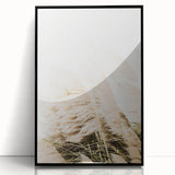 Large abstract wall art featuring mid-century modernist summer themes in vibrant red and orange tones.