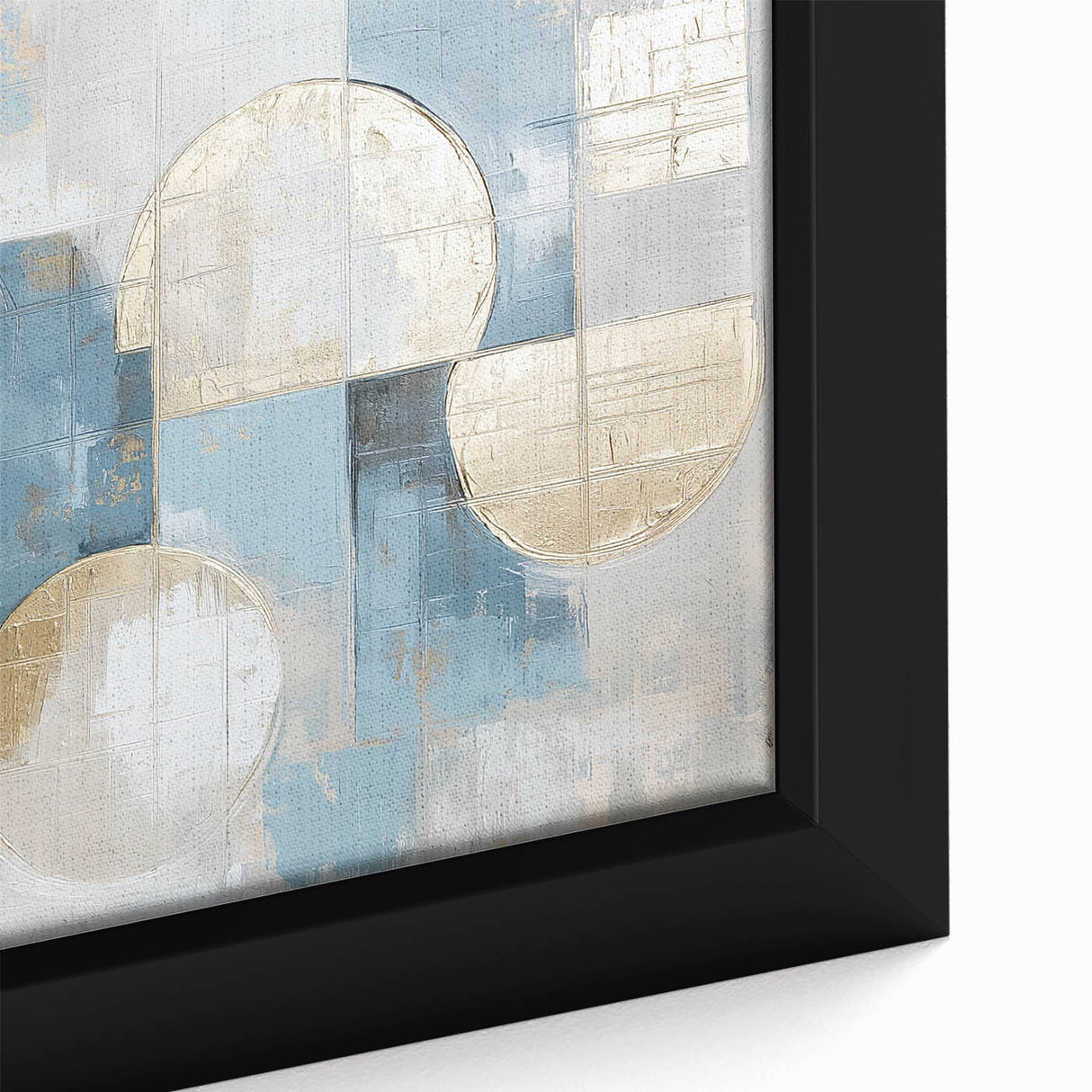 Modern Geometric Living Room Wall Art – Abstract Canvas Print