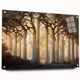 Abstract floral wall art design displayed in acrylic glass, showcasing vibrant colors and intricate details. Side view highlights the elegant pin mounting for modern decor.