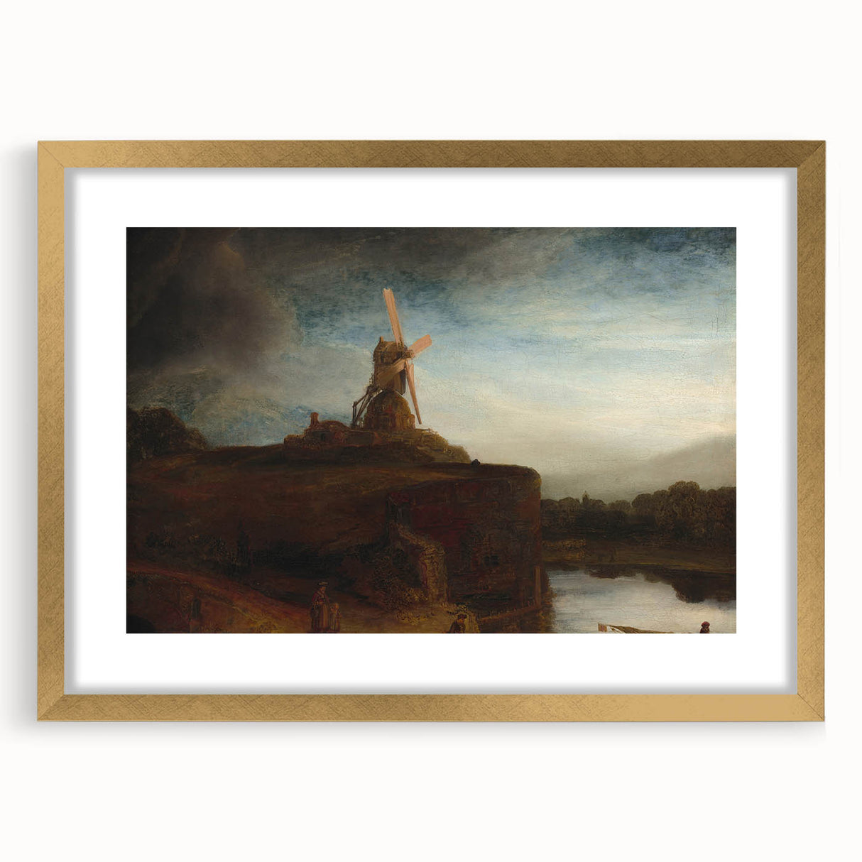 Baroque Art: The Majestic Windmill Landscape – Classic Art Print