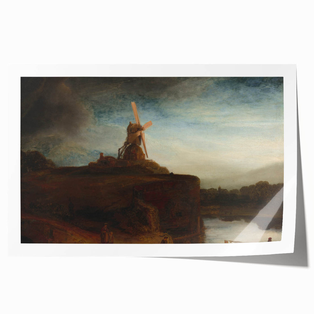 Baroque Art: The Majestic Windmill Landscape – Classic Art Print