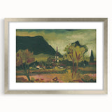 Expressionist Landscape with Church - Vibrant Nature-Inspired Wall Art