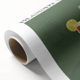 Art Deco style poster featuring vibrant, colorful illustrations of food and drinks, printed on rolled canvas.