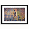 Circus Sideshow by Seurat: Vibrant Pointillist Impressionist Wall Art