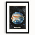 Numbers and Shapes Wall Art - Neptune Planet Space Poster