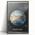 Numbers and Shapes Wall Art - Neptune Planet Space Poster