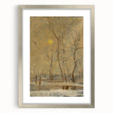 Romanticism Art - Winter Sun Landscape - Classic Seasonal Romantic Print