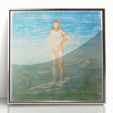 Edvard Munch's Man Bathing - Serene Expressionist Artwork Print