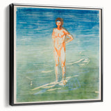 Edvard Munch's Man Bathing - Serene Expressionist Artwork Print