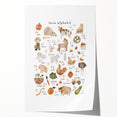 ABC Alphabet Canvas Art - Farm-Themed Alphabet Learning Poster