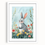 Cute Bunny Nursery Wall Art - Kids Room Art Prints & Decor