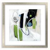 Minimalist Abstract Wall Art – Green, Black, and Blue Geometry