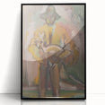 Man Carrying a Deer - Vibrant Expressionist Artwork by Weisz-Kubínčan