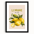 Extra large abstract art print depicting colorful, textured fruits, framed in black, ideal for living room decor.
