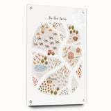 Kids Educational Wall Art - Illustrated Farm Life Learning Print